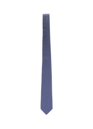 Figure View - Click To Enlarge - LANVIN - Herringbone jacquard silk tie