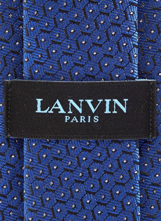 Detail View - Click To Enlarge - LANVIN - Hexagonal silk jacquard silk tie