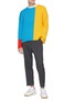  - CHARLIE MAY X ACHILLES ION GABRIEL - Colourblock chunky knit unisex sweater