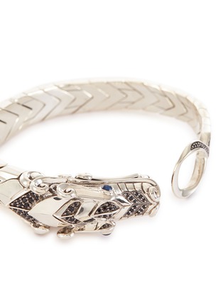 Detail View - Click To Enlarge - JOHN HARDY - 'Legends Naga' spinel sapphire silver bangle