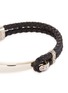 Detail View - Click To Enlarge - JOHN HARDY - 'Classic Chain' silver half cuff braided leather bracelet