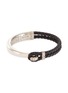 Main View - Click To Enlarge - JOHN HARDY - 'Classic Chain' silver half cuff braided leather bracelet