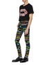 Figure View - Click To Enlarge - GUCCI - Mix logo print skinny jeans