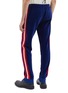 Back View - Click To Enlarge - GUCCI - Sylvie Web stripe outseam velvet jogging pants