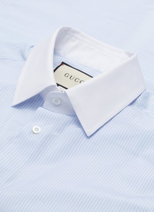  - GUCCI - Contrast collar stripe shirt