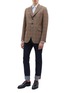 Figure View - Click To Enlarge - GUCCI - Contrast collar stripe shirt