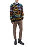 Figure View - Click To Enlarge - GUCCI - Slogan jacquard oversized wool sweater