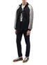 Figure View - Click To Enlarge - GUCCI - GG logo panel sleeve colourblock oversized track jacket