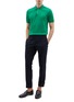 Figure View - Click To Enlarge - GUCCI - Graphic embroidered collar polo shirt