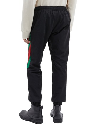 Back View - Click To Enlarge - GUCCI - Web stripe track pants