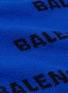  - BALENCIAGA - Logo intarsia half-zip sweater