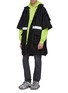 Figure View - Click To Enlarge - BALENCIAGA - Reflective trim water-repellent padded hooded parka