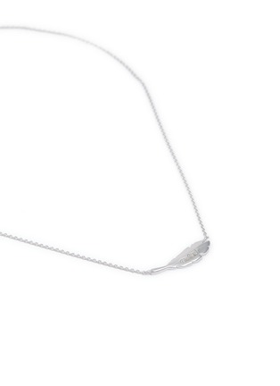 Detail View - Click To Enlarge - HEFANG - 'Quill' silver pendant necklace