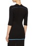 Back View - Click To Enlarge - VICTORIA BECKHAM - V-neck rib knit top