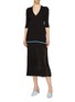 Figure View - Click To Enlarge - VICTORIA BECKHAM - V-neck rib knit top
