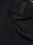 Detail View - Click To Enlarge - VICTORIA BECKHAM - Folded drape front cady mini dress