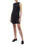 Figure View - Click To Enlarge - VICTORIA BECKHAM - Folded drape front cady mini dress