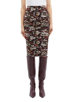 Main View - Click To Enlarge - VICTORIA BECKHAM - Camouflage jacquard knit skirt