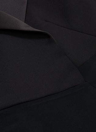 Detail View - Click To Enlarge - VICTORIA BECKHAM - Virgin wool-mohair tuxedo dress