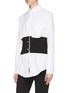 Detail View - Click To Enlarge - VICTORIA BECKHAM - Belted waist panel shirt
