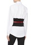 Back View - Click To Enlarge - VICTORIA BECKHAM - Belted waist panel shirt