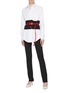Figure View - Click To Enlarge - VICTORIA BECKHAM - Belted waist panel shirt