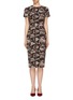 Main View - Click To Enlarge - VICTORIA BECKHAM - Camouflage jacquard T-shirt dress