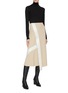 Figure View - Click To Enlarge - VICTORIA BECKHAM - Contrast trim skirt