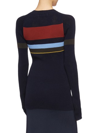 Back View - Click To Enlarge - VICTORIA BECKHAM - Colourblock sweater