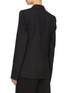 Back View - Click To Enlarge - VICTORIA BECKHAM - Peaked satin lapel virgin wool-mohair blazer