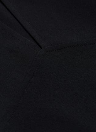Detail View - Click To Enlarge - VICTORIA BECKHAM - Tie neck split blouson sleeve cady dress