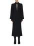 Main View - Click To Enlarge - VICTORIA BECKHAM - Tie neck split blouson sleeve cady dress