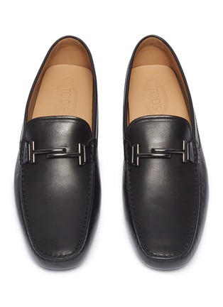 Detail View - Click To Enlarge - TOD’S - 'Double T Gommino' leather driving shoes