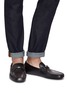 Figure View - Click To Enlarge - TOD’S - 'Double T Gommino' leather driving shoes