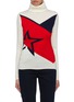 Main View - Click To Enlarge - PERFECT MOMENT - 'Super Day' star intarsia colourblock turtleneck sweater