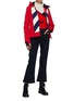 Figure View - Click To Enlarge - PERFECT MOMENT - 'Super Day' star intarsia colourblock turtleneck sweater