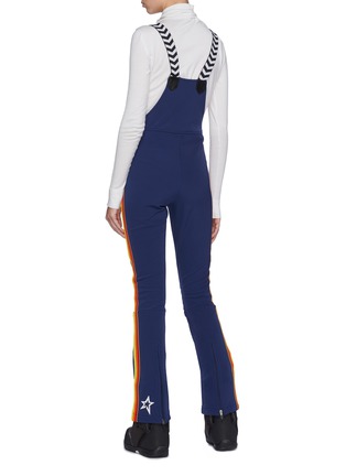 Back View - Click To Enlarge - PERFECT MOMENT - 'GT Racing' chevron strap stripe outseam salopettes