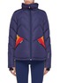 Main View - Click To Enlarge - PERFECT MOMENT - 'Apres' colourblock Airtastic™ ski down puffer jacket