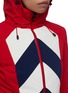 Detail View - Click To Enlarge - PERFECT MOMENT - 'Tignes' detachable hood chevron stripe ski jacket