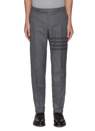 Main View - Click To Enlarge - THOM BROWNE - Four bar tailored twill pants