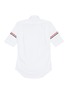 Back View - Click To Enlarge - THOM BROWNE - Stripe armband short sleeve oxford shirt