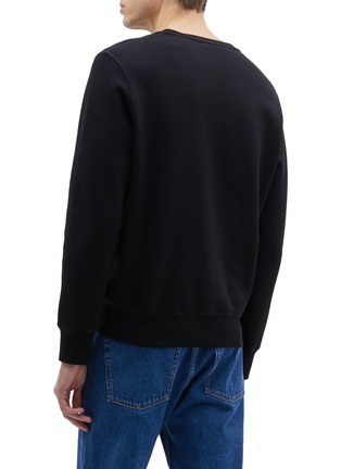 Back View - Click To Enlarge - ALEXANDER MCQUEEN - Gothic logo embroidered sweatshirt
