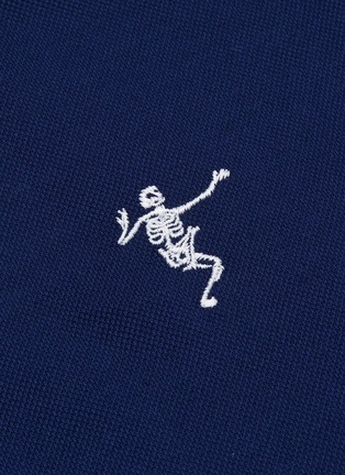  - ALEXANDER MCQUEEN - Dancing skeleton embroidered polo shirt