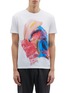 Main View - Click To Enlarge - ALEXANDER MCQUEEN - Paint brushstroke print T-shirt