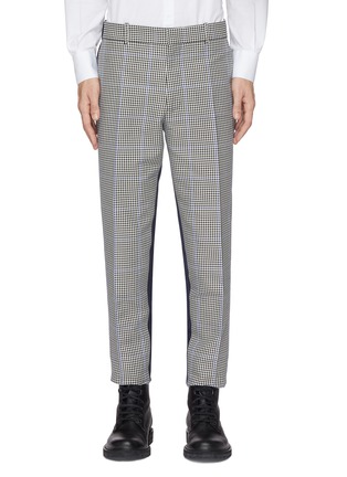 Main View - Click To Enlarge - ALEXANDER MCQUEEN - Twill back houndstooth check plaid pants