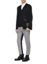 Figure View - Click To Enlarge - ALEXANDER MCQUEEN - Twill back houndstooth check plaid pants
