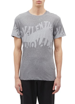 Main View - Click To Enlarge - VALENTINO GARAVANI - Wavy logo print T-shirt