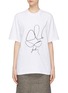 Main View - Click To Enlarge - 73437 - Abstract graphic embroidered T-shirt