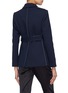 Back View - Click To Enlarge - COMME MOI - Belted colourblock blazer