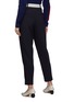 Back View - Click To Enlarge - COMME MOI - Contrast belted twill pants